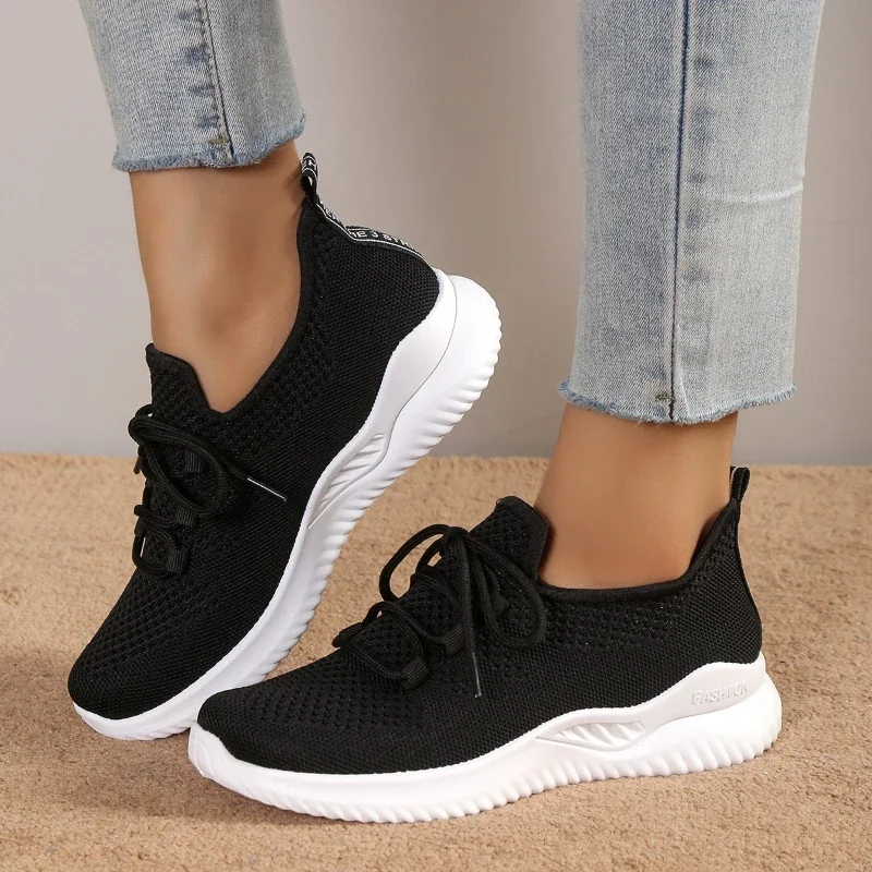 Ladies Shoes Brand Mesh Women's Vulcanize Shoes Autumn Breathable Fashion Women Sneakers Solid Sneakers Women Women Running Shoes Platform Sneakers