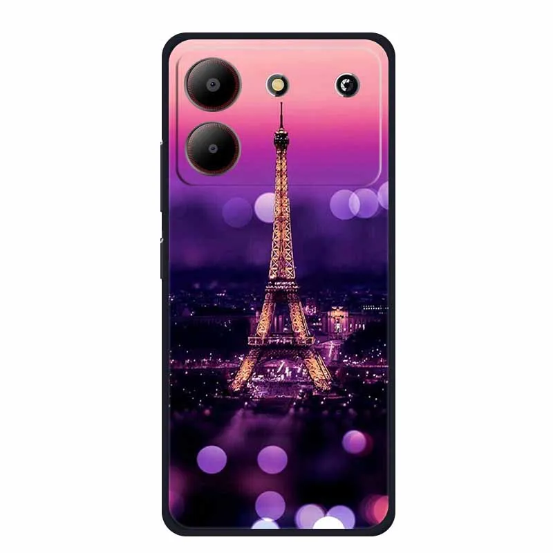 Sleek Black Silicone Soft Back Cover Case