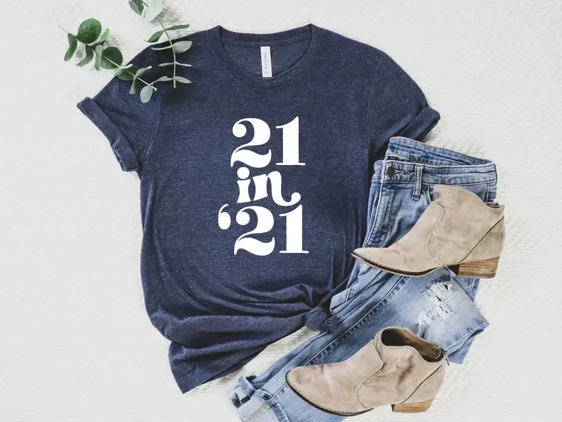 

21 in 21 shirt Birthday Gift years old 100% cotton harajuku Streetwear goth Short Sleeve Top Tees O Neck Fashion Drop Shipping