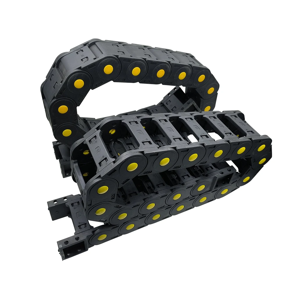 R55 20x25 20x38 20x50 20x57 20x70 20x77 20x103mm Nylon Mochine Towline Cable Chain Non-opening Enclosed Drag Chain L 1m for CNC