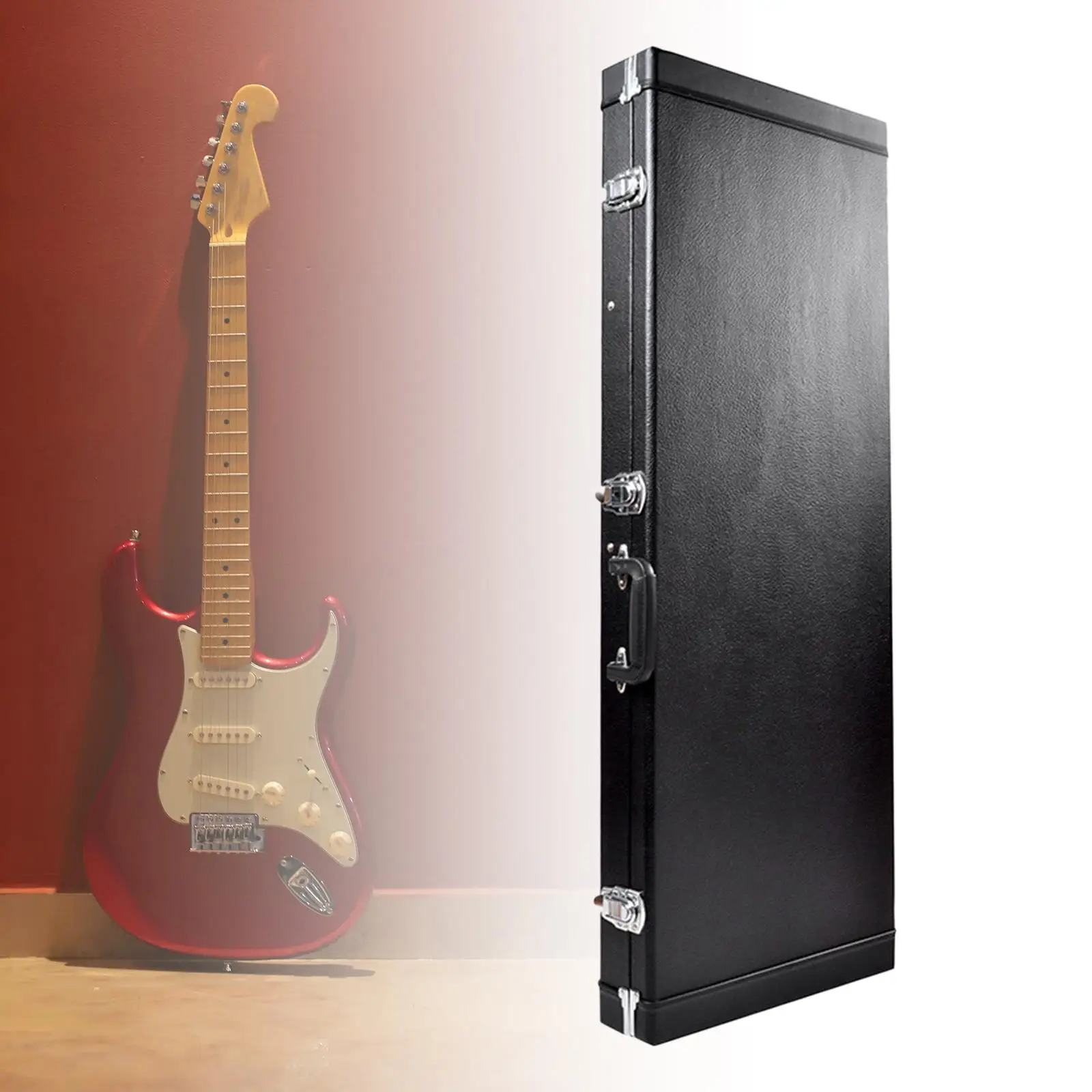 Electric Bass Guitar Case Portable for Storing Accessories Strings Tuner Capos