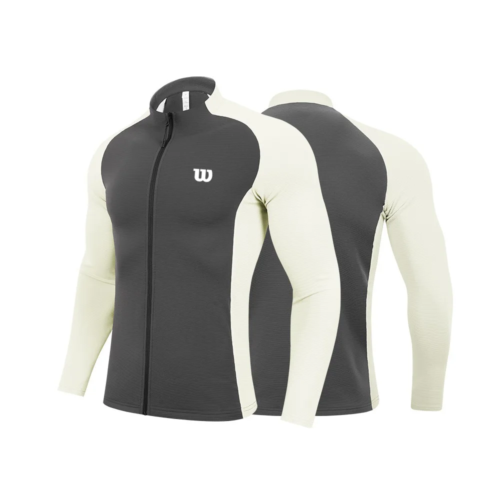 WILSON Men's and Women's Tennis Clothes Autumn and Winter Sports Leisure Quick-drying Training Long-sleeved Jacket