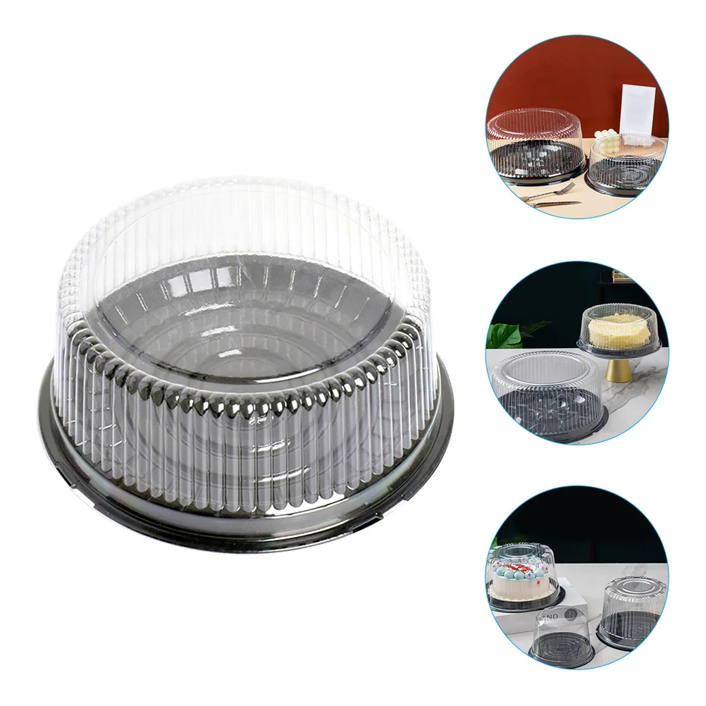 

Luxshiny Cake Boards Cake Carrying Box 10Pcs Plastic Cake Containers Lids Clear Cake Carriers Dome Cake Boxes Cover Cake