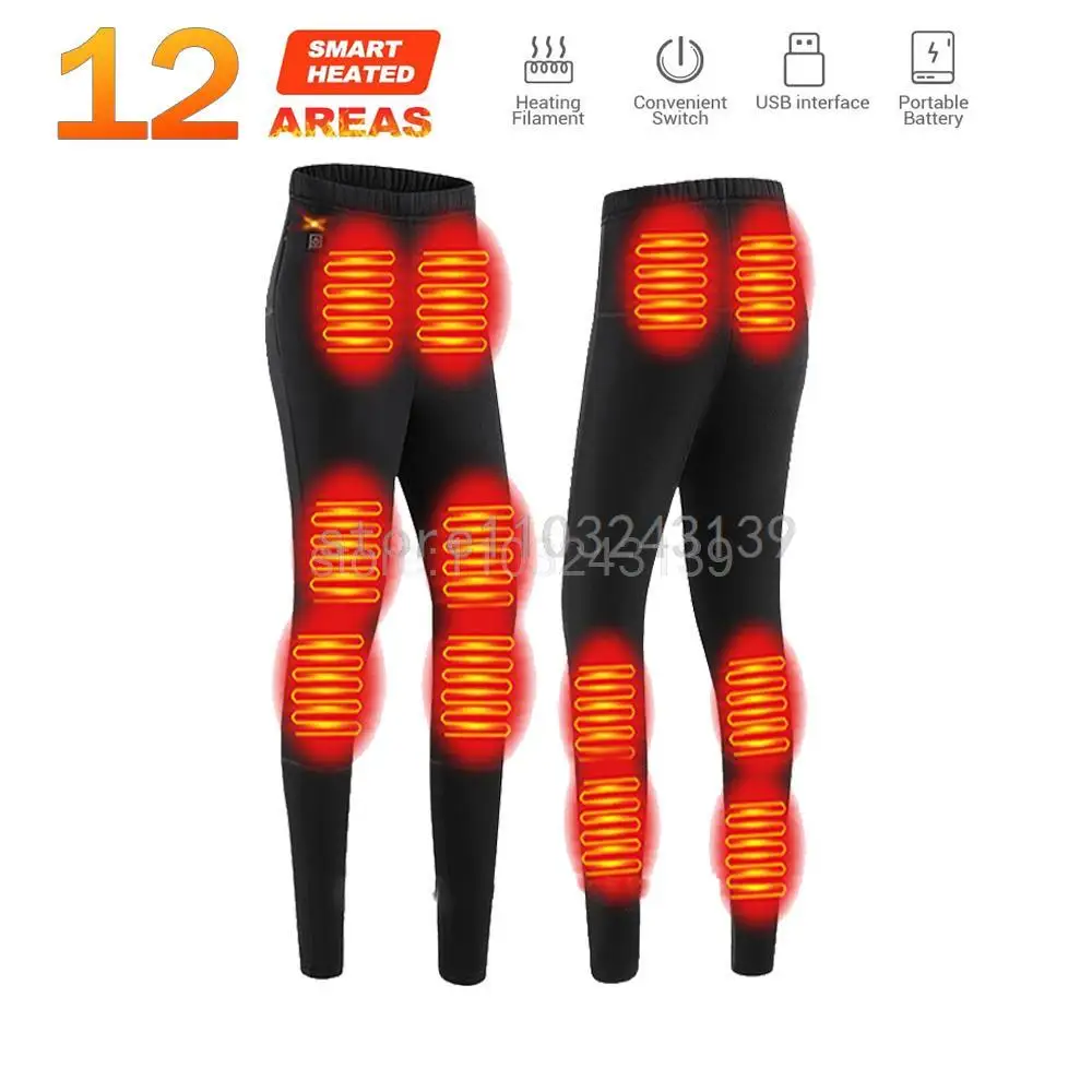 thumbnail image 1 of Conjunto de ropa interior con calefacción eléctrica para invierno, chaqueta de motocicleta, chaqueta autocalentable, pantalones y calzoncillos largos térmicos de polar para hombre, 1 of 5
