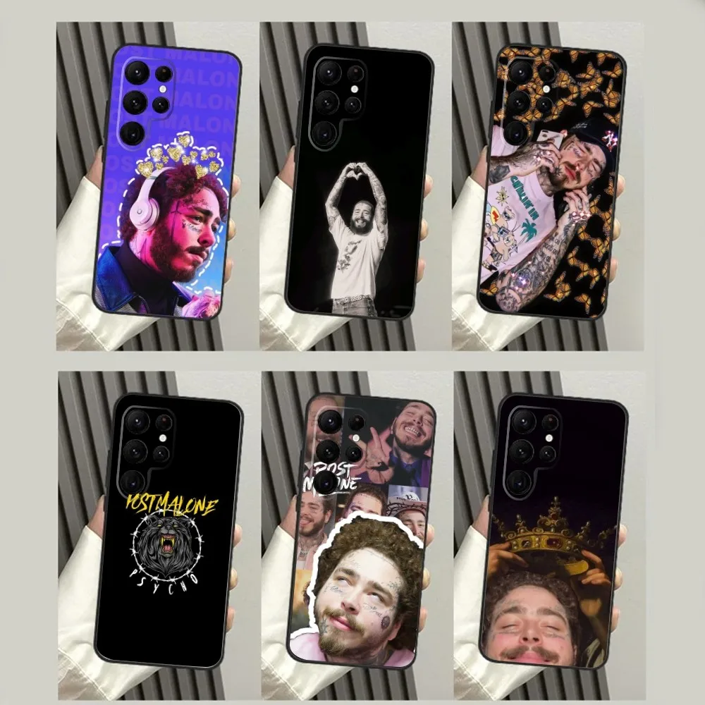 Custodia Per Telefono Singer P-Post Malone Per Samsungs23,S22,S21,S20 Ultra Pro S10,S30Plus,S9,20Lite Ultra Black Cover