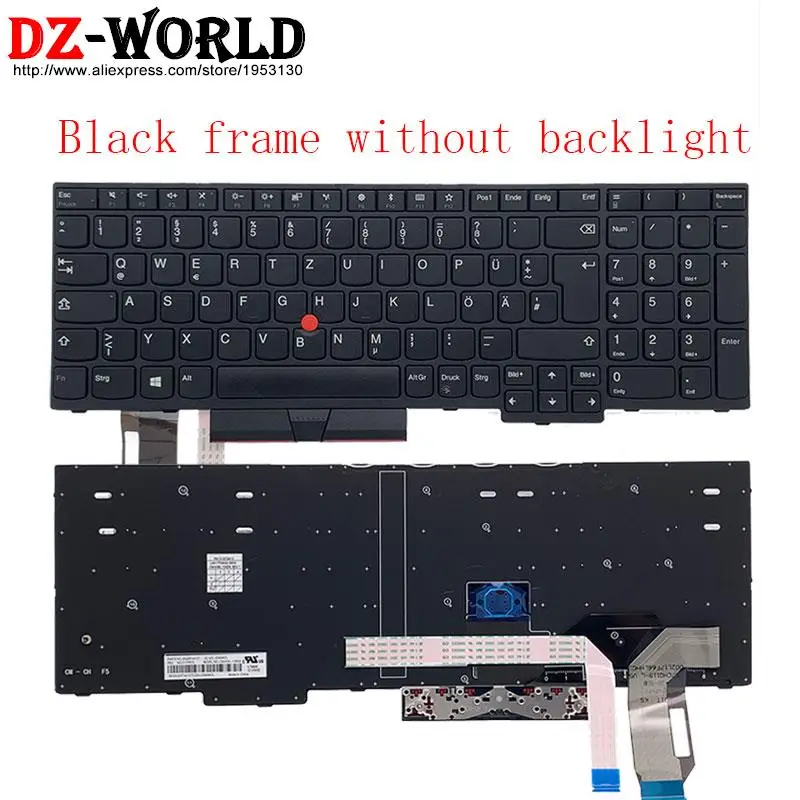 Teclado Retroiluminado Alemão Portátil Lenovo Thinkpad E580 E585 E590 E595 T590 P53s L580 L590 P52 P72 P53 P73 01yn712 01yn672 - Imagem 5
