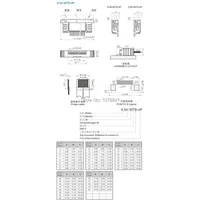FPC FFC 0.5mm Pitch 21 Pin Drawer Type Ribbon Flat Connector Bottom Contact 5