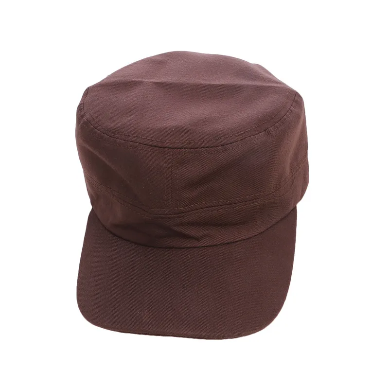 1 Stück Modische Unisex-Mütze in Fünf Farben, Verstellbar, Klassischer Stil, Schlichte Flache Vintage-Armeemütze, Kadetten-Militärpatrouillenmütze – Detail 21