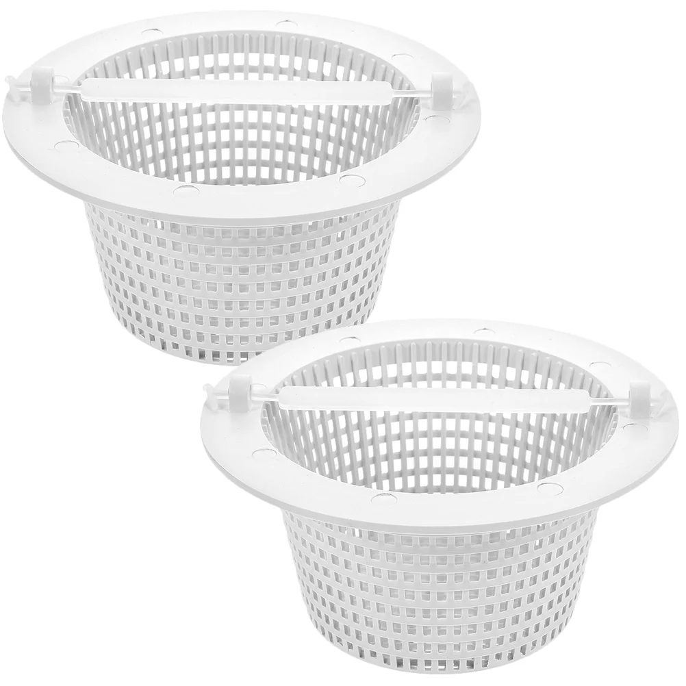 

2pcs Plastic Litter Filter Basket Pool Basket Filter Basket Garbage Filter Basket Compatible for Hayward Sp1091WM
