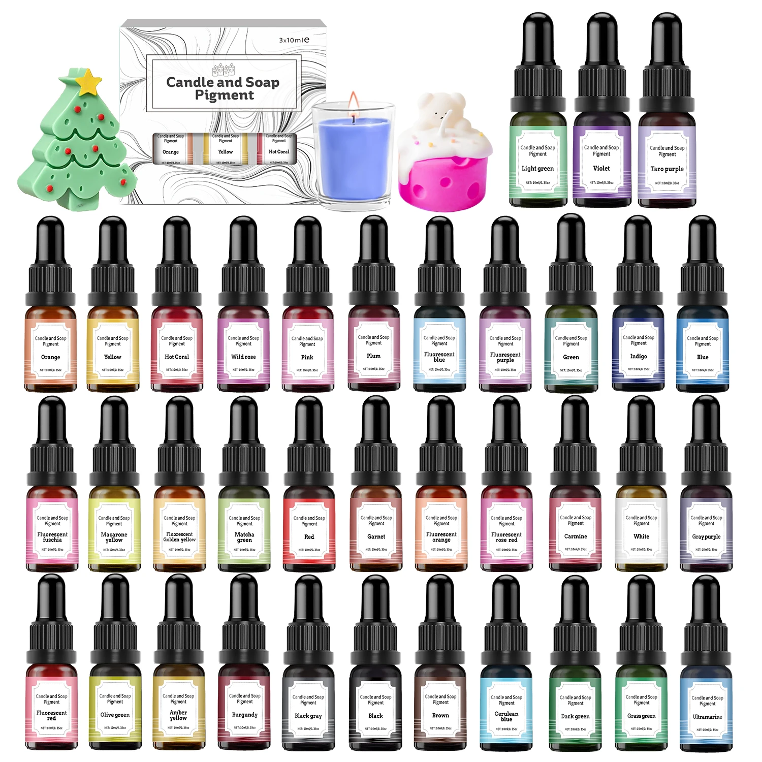 10ml Candle Dyes Liquid Pigment Essence DIY Candle Soap Colorant Handmade Crafts Resin For Craft Making