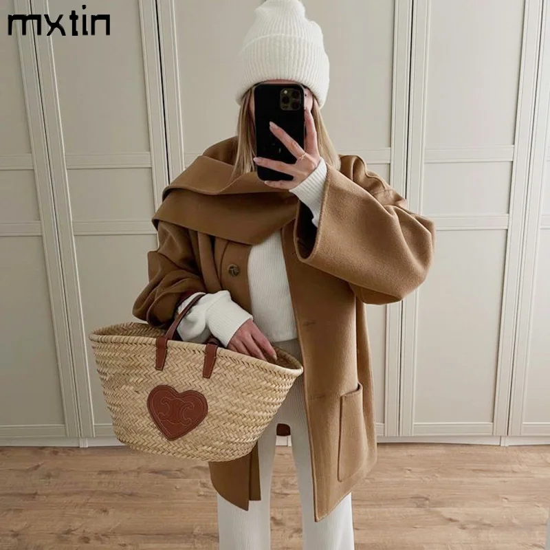 

2023 Hotsale Women's Coats Autumn and Spring Single-breasted Jacket Coat Solid Streetwear Female Outerwear Clothes Blouson Femme