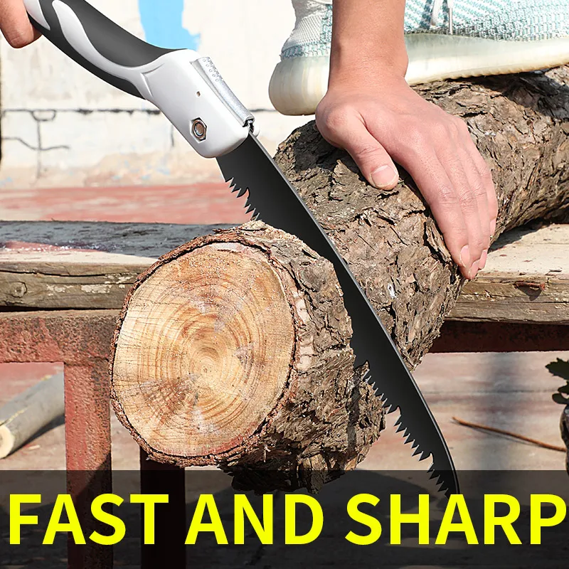Household Small Handheld Folding Saw, Tree God Tool, Wood Logging Saw, Woodworking Saw, Manual Hand Saw 2