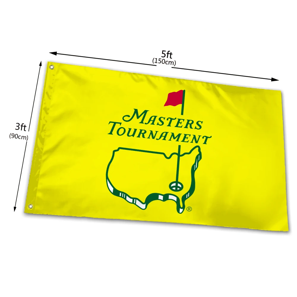 90*150Cm Golf Masters Tournament Flags Size Pattern Può Bandiera Banner Personalizzata