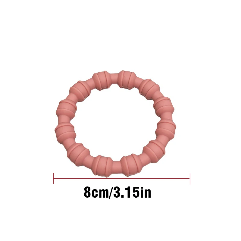 Baby food grade silicone teethers children's bracelet baby teething stick children mouth muscle trainer 6