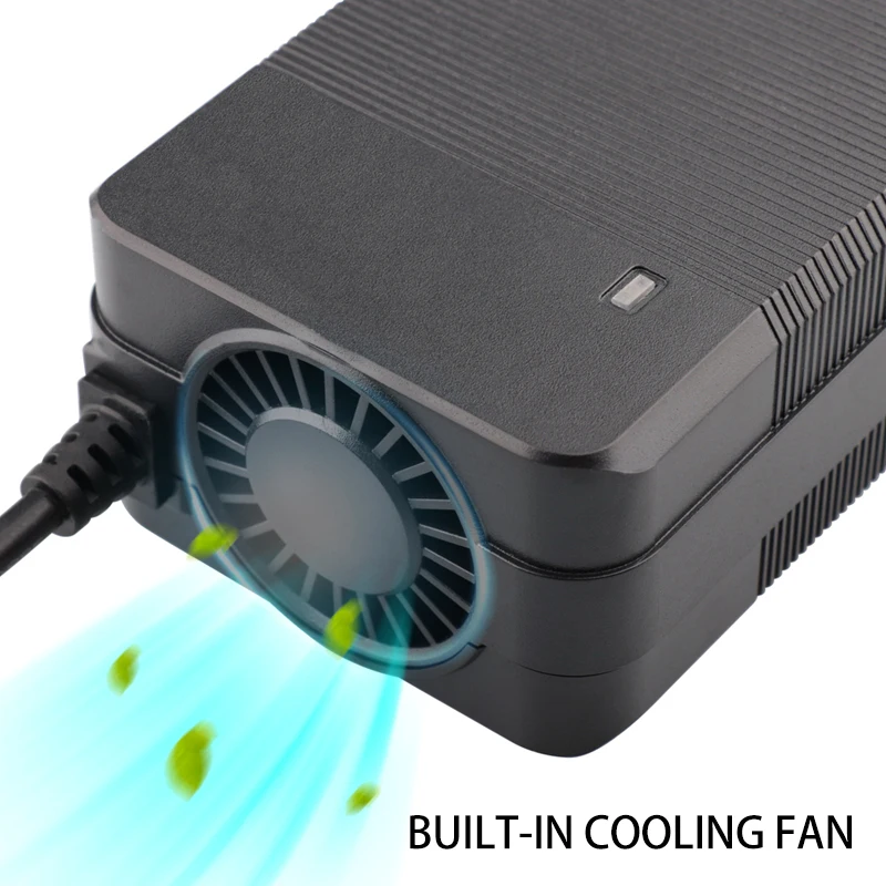 42V 4A Smart Fast Charging Lithium Battery Charger For 36V 10Series Li-ion Charger With Fan Strong Heat Dissipation Battery Charger Fast Charger Battery Charger Adapter Charger Adapter