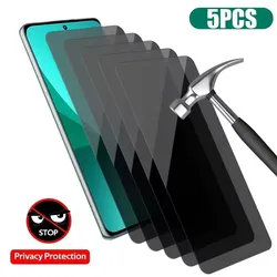 5 - Pack Anti - Spy Privacy Screen Protectors - 5PCS Privacy Glass (For Samsung M32 4G)