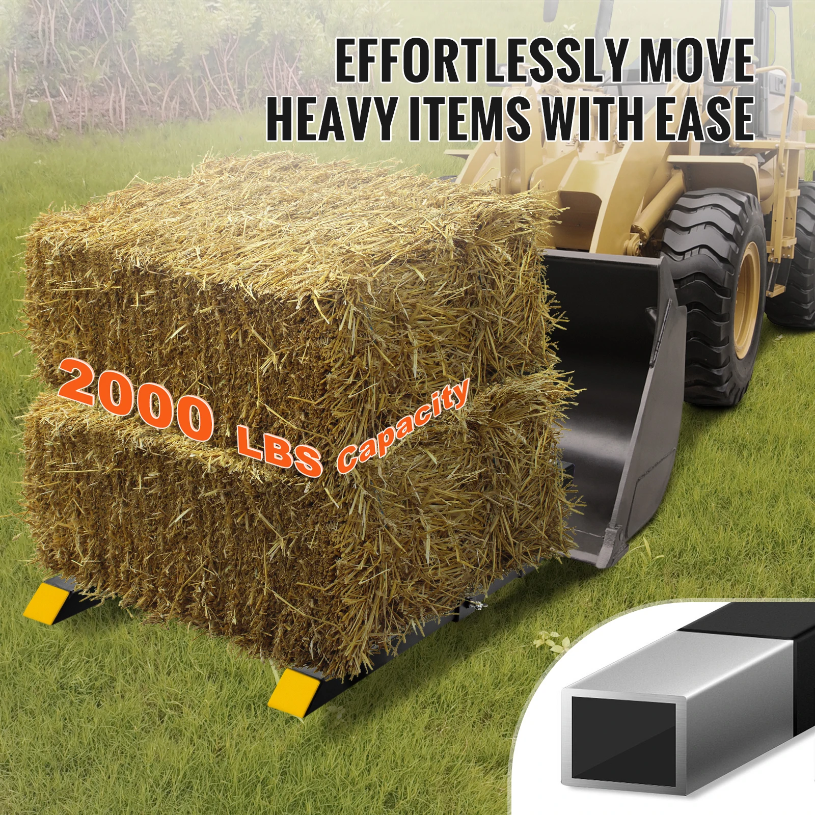 Heavy Duty Tractor Pallet Forks for Skid Steer