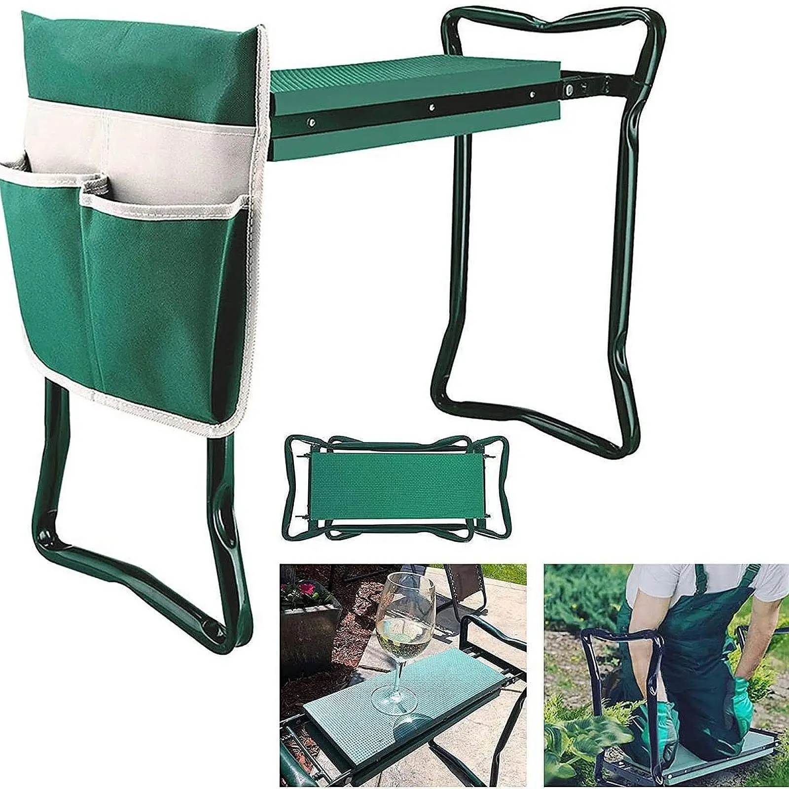 Garden Kneeler Seat Foldable Stool Outdoor Portable Kneeler Garden Bench for Gardening Seniors Gardeners Women Men Mother Father