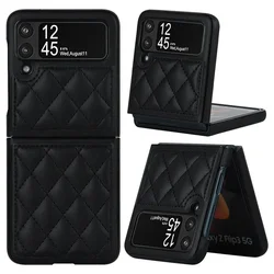Premium Anti-Drop Leather Flip Phone Case for Vivo X Flip (Black)