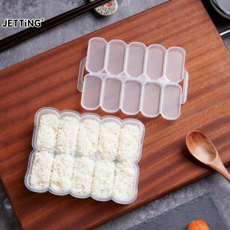 10칸 쌀밥 틀, 밥주걱 포함, 스시 논스틱 압력 보관함, 도시락 도구, DIY 홈..