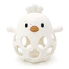 1Pcs Baby Teether Gloves Kids Cartoon Chick Shape Teether Toy Silicone Dental Care Gums Anti-eating Hand ​Molar Baby Accessorie 5
