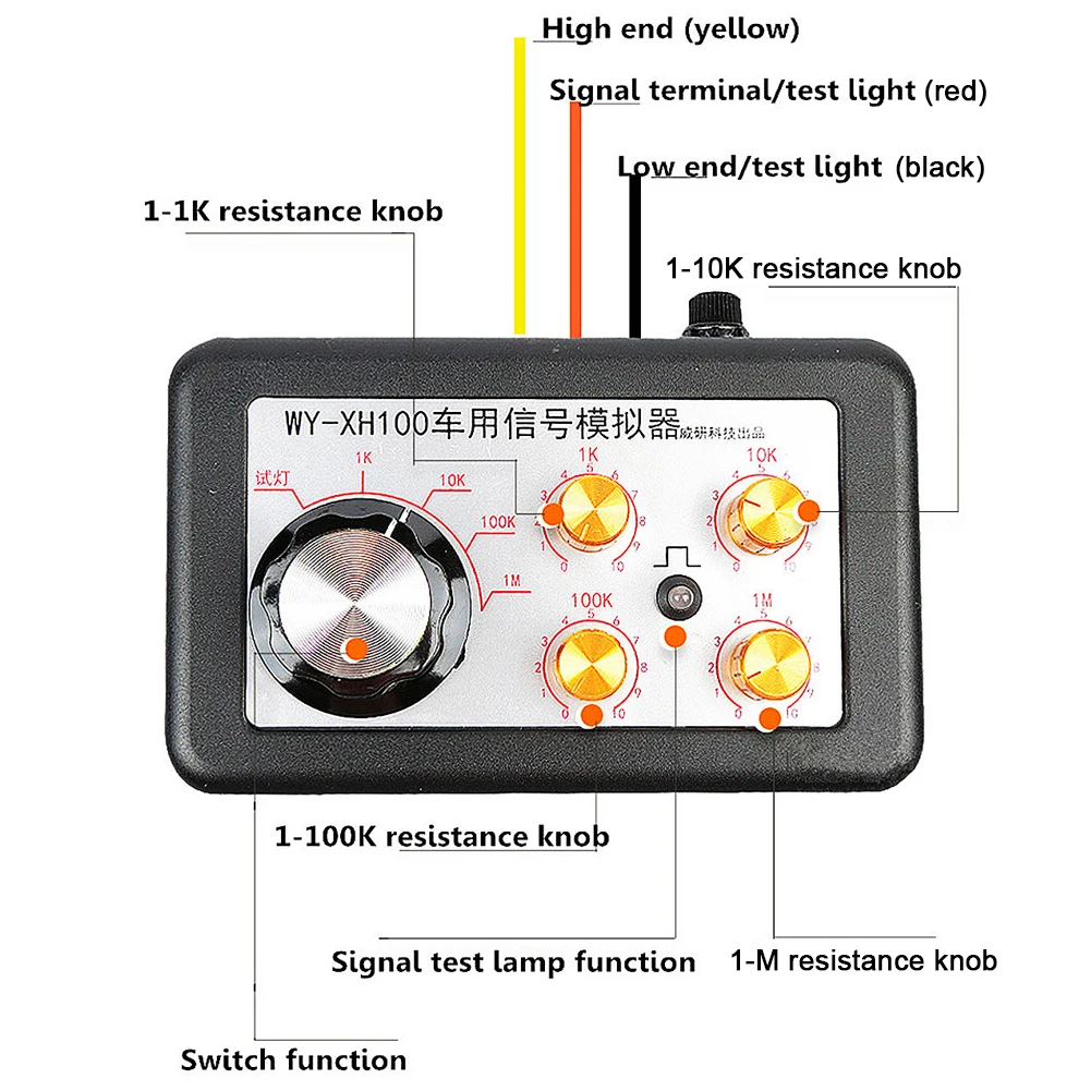 

Car Signal Generator Adjustable Car Electrical Tester Car Simulator Tester for Car Diagnostic Tool for Vehicle Electronic Tool