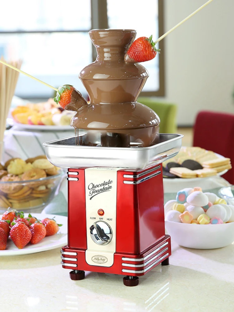 Chocolate Fountain Machine Small Commercial Sesame Sauce Waterfall Fondue  Dissolving Fountains Melter Heater Mini Melt Dissolve - Chocolate Fountains  - AliExpress