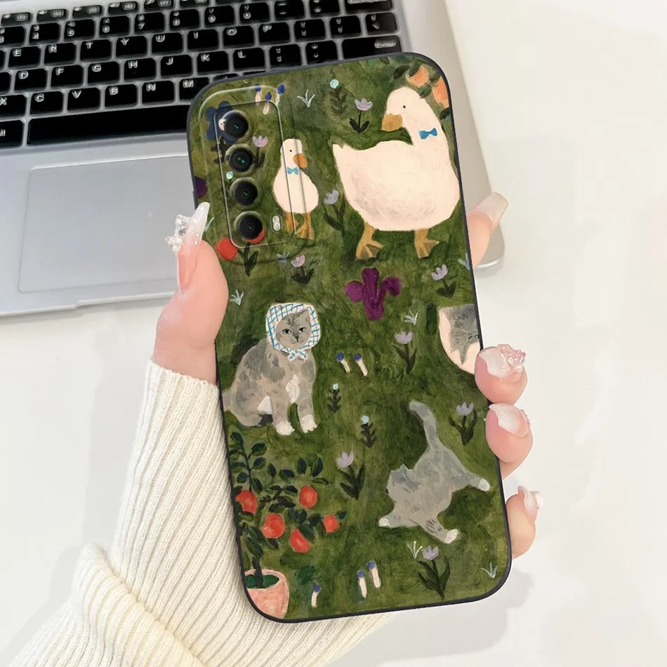 Elegant Printing Soft Silicone Shockproof Phone Case