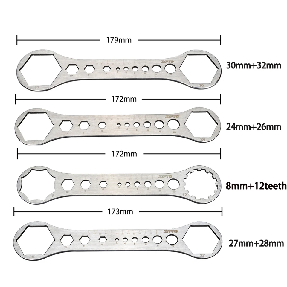 Chiave per Installazione Rimozione Tappo, Chiave per Forcella Anteriore Ad Alta Durezza Antiscivolo Leggera 8T-12T per Mountain Bike