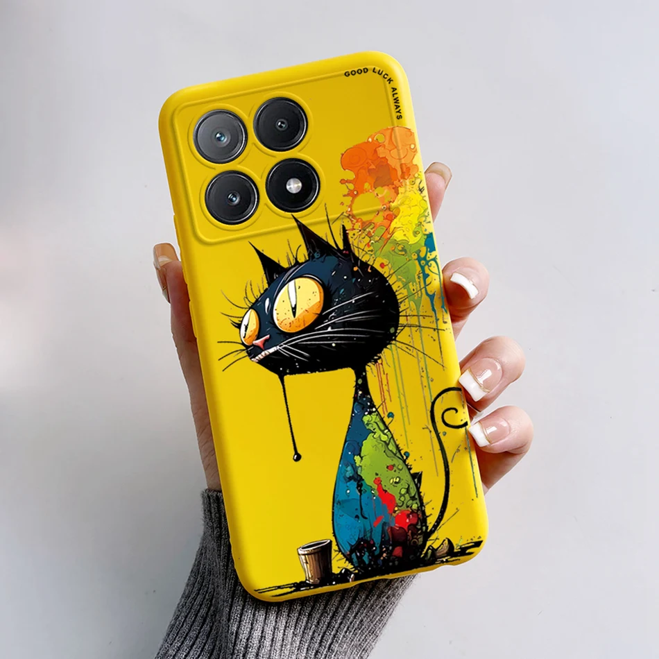 Cute Cartoon Cat & Frog Soft TPU Phone Case - Protective Bumper Cover