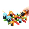 Desktop Game Toys 2 Players Tic-Tac Toe Big Eat-Small Game Parent-Child Interactive Competition Party Funny Games 3