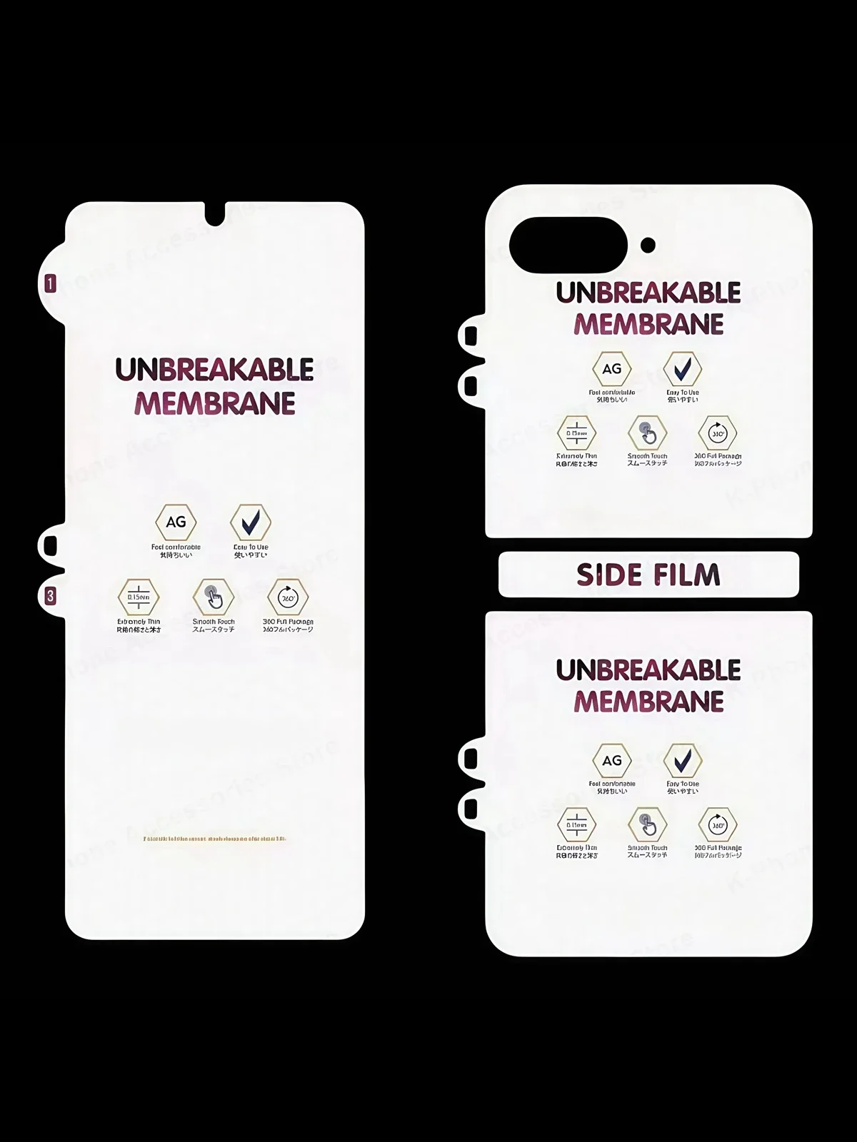 HD Matte Hydrogel Screen Protector with Oleophobic Coating