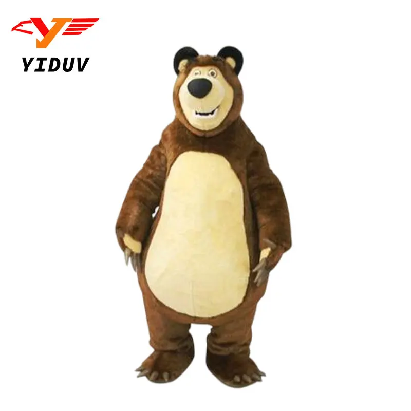 Big Bear Ursa Grizzly Mascot Costume Cartoon Character Advertising foam Cosplay costumes Party Performance Outfits mascot costume
