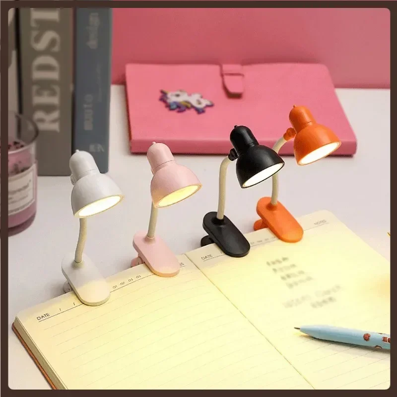 Reading Light Adjustable Clip Mini Desktop Table Lamp Battery Powered Camping Portable Clamp Night Light led light desk lamp night light mini night light book light mini led light led desk lamp