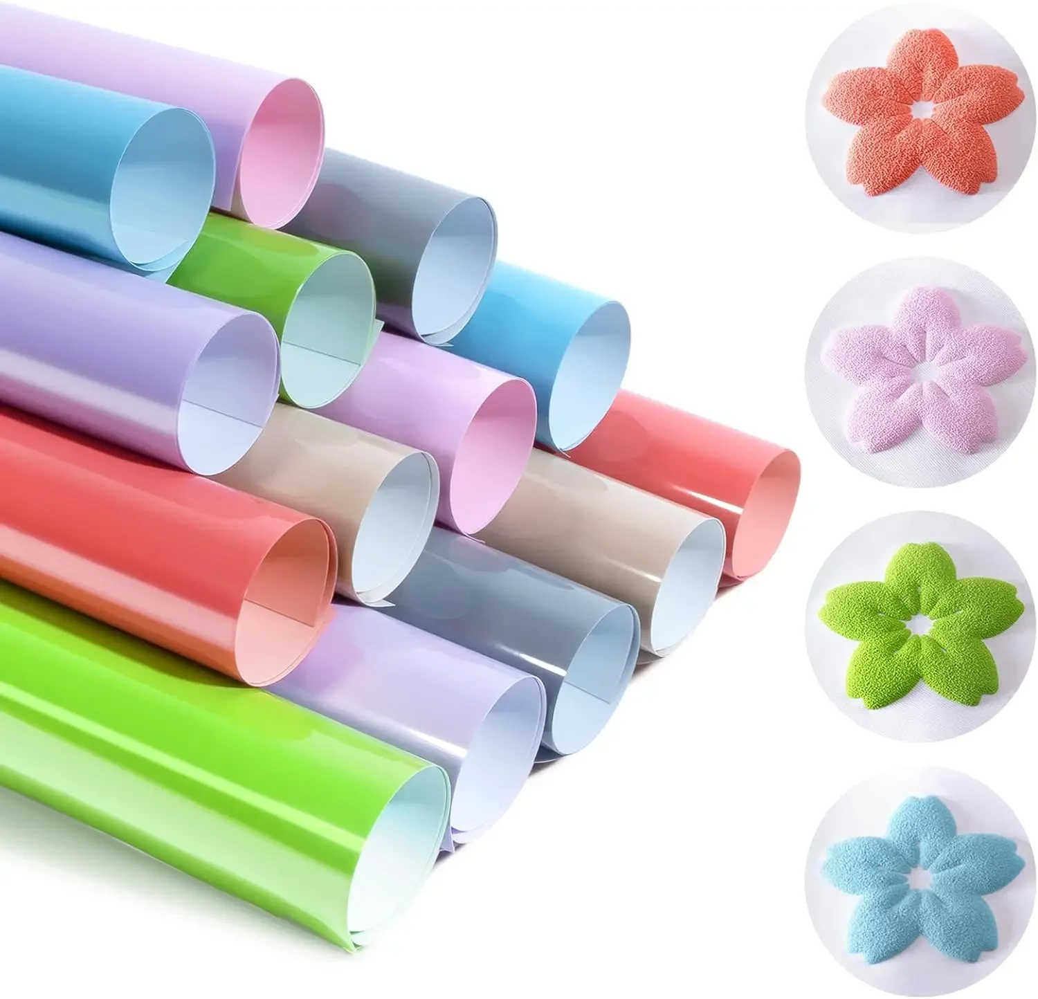 

XFX Puff Vinyl Heat Transfer 3D Puff Heat Transfer Vinyl HTV Puff Vinyl for Heat Press T Shirt Compatible with Cricut Air Film