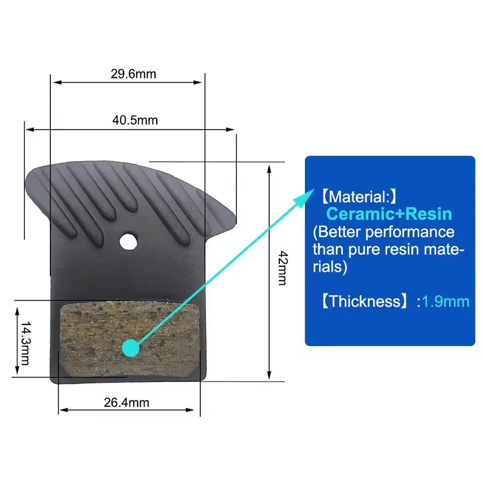 Bicycle Brake Pads NUTT Hydraulic Disc Brake Pads Ceramics Resin Heat Dissipation Electric Scooter Kugoo MTB Bike A5-D A1 A2 A3 Sram E1 E3 E5