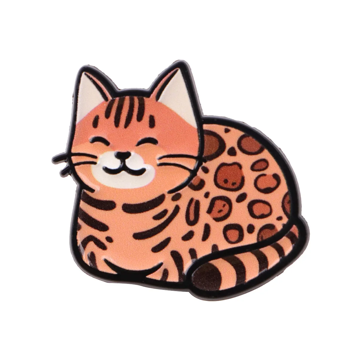 Van Gogh Starry Night Enamel Cat Brooch - Cute Lapel Pin Badge for Backpacks and Costumes - Fashion Jewelry Gift