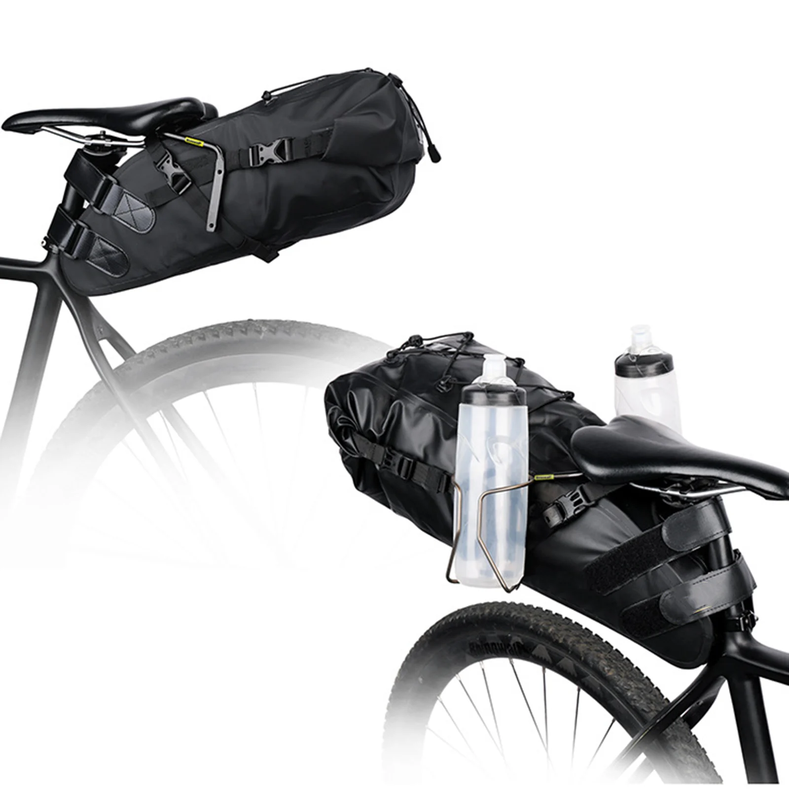 

Прочный стабилизатор, велосипедная седельная сумка, комплект, держатель для бутылки с водой, водонепроницаемый, 15*12*10 см, 5,91*4,72*3,94 дюймов, алюминиевый сплав