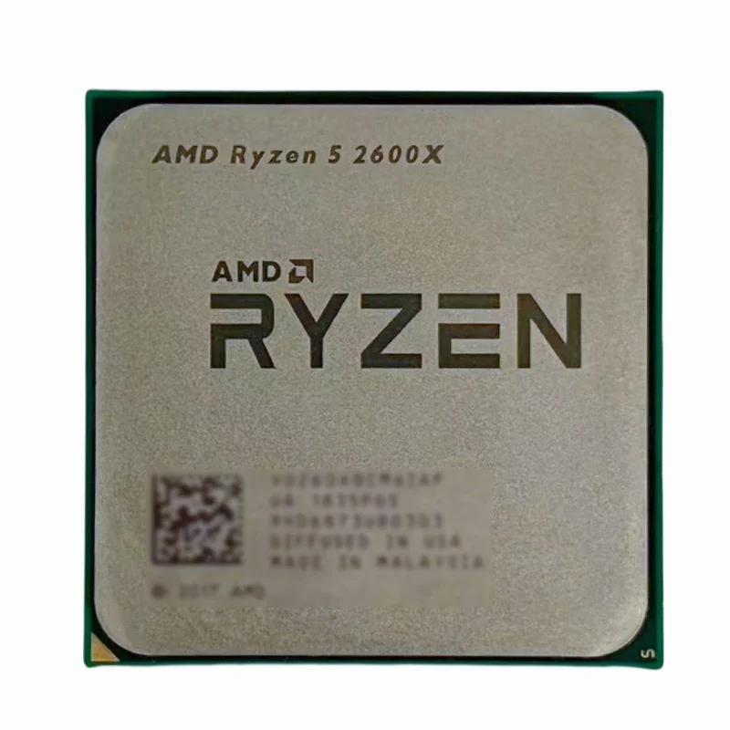 AMD 라이젠 5 2600X R5 2600X AM4 데스크탑 CPU 6코어 12스레드 3.4GHz 기본 주파수 멀티스레드 게이밍 프로세서