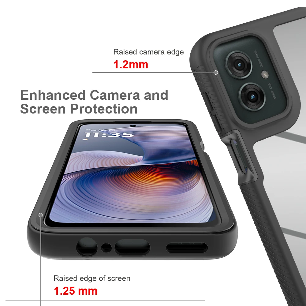 Armor Defend Shockproof Phone Case with Hard PC Frame and TPU Shell