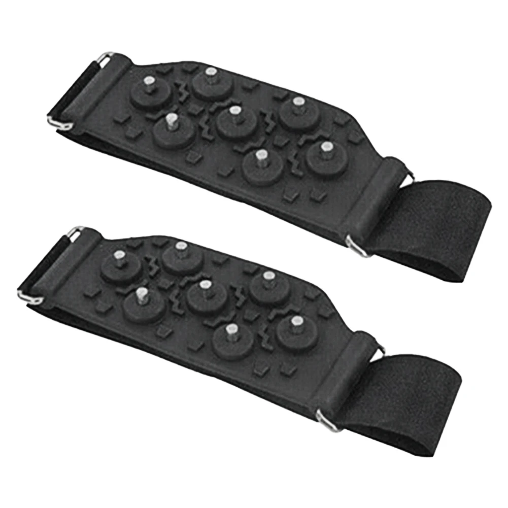 

1pair 7 Steel Stud For Shoes Outdoor Non Slip Winter Lightweight Hiking Ice Gripper Traction Snow Walking Portable Climbing