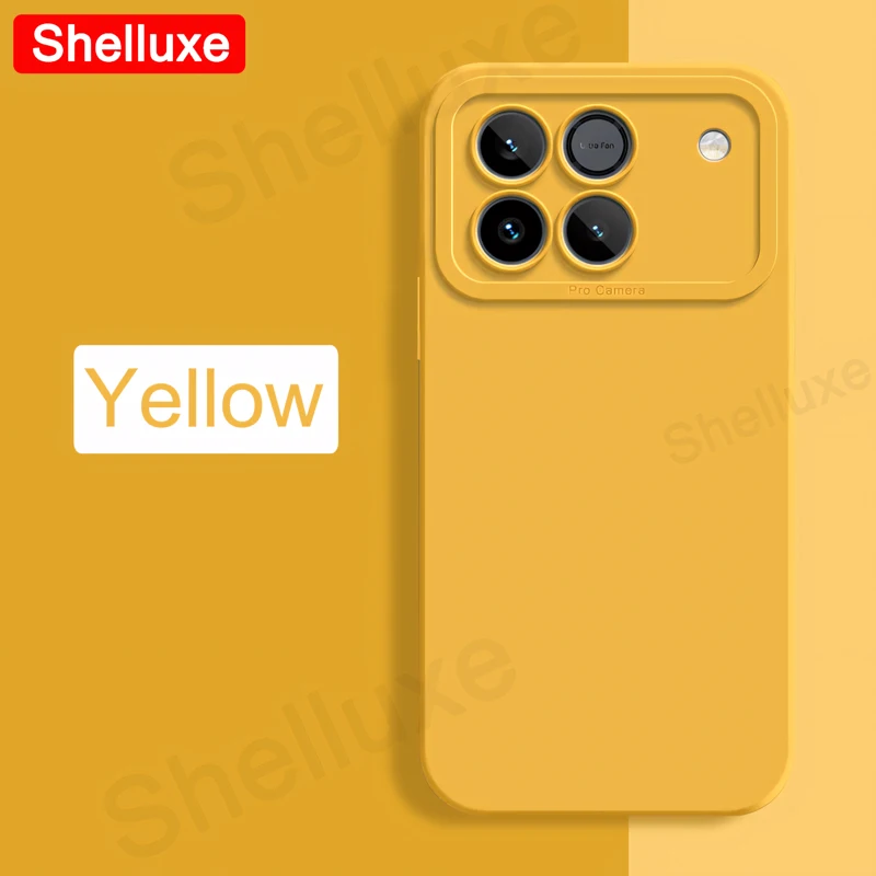 Enhanced Liquid Silicone Shockproof Phone Case with Silky Feel – Square Design