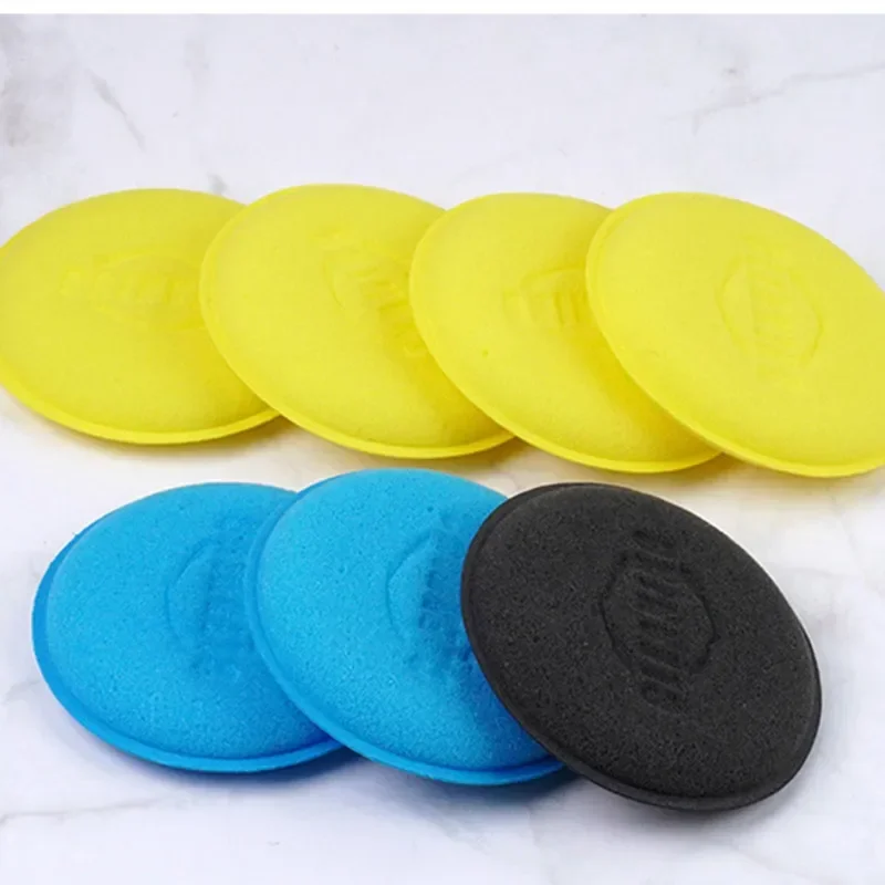 12Pcs Round Car Waxing Polish Wax Foam Sponge High Density Applicator Pads Cleaning Sponge Auto Detail Washing Car Cleaning Tool 5
