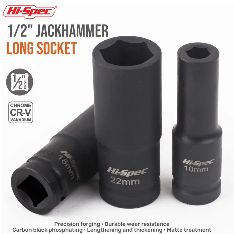 1pc Deep Impact Socket Lengthed Adapter Wrench Head Hexagon Electrical Wrench Socket 36mm 38mm 41mm 4