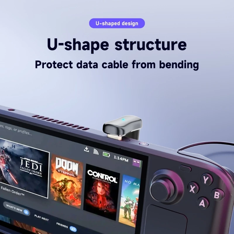 표시등이 있는 M6CA 범용 Type-C 어댑터 USB C-USB 어댑터 모바일, 태블릿 게임 콘솔용 10Gbps 속도