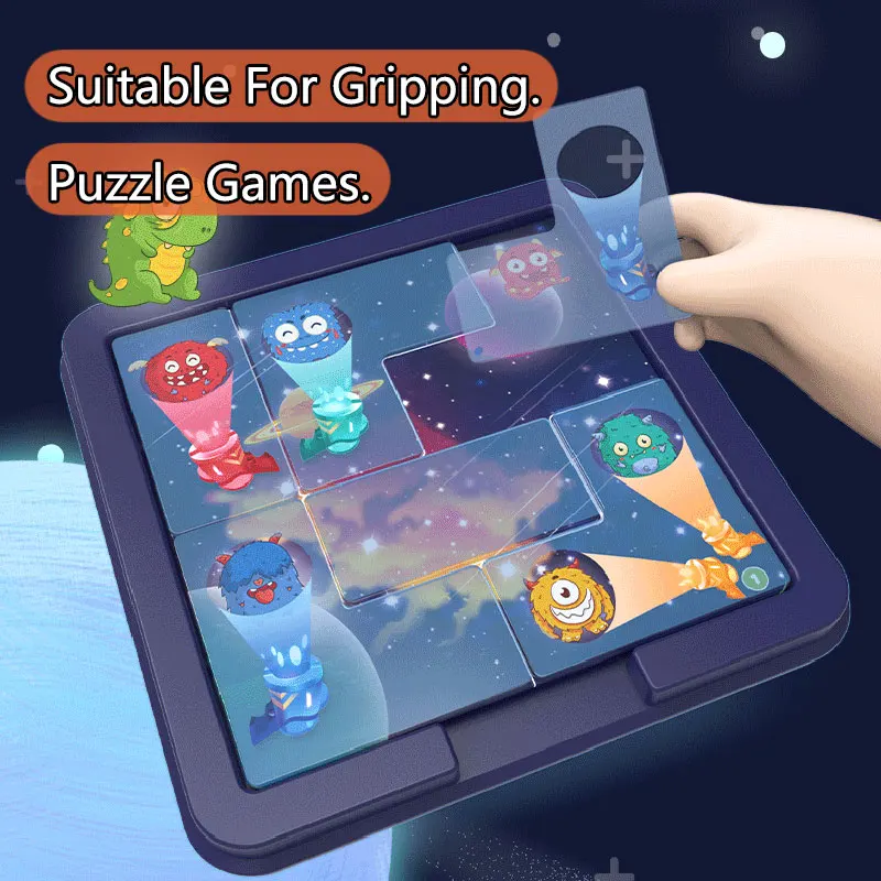 Montessori Logical Thinking Training Board Games Capture Monsters Puzzles Games Sensory Learning Educational Toys For Children