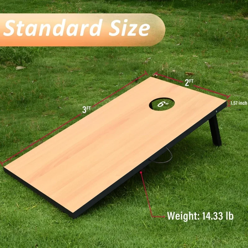 Cornhole Set with 8 Bean Bags and Carrying Case 2
