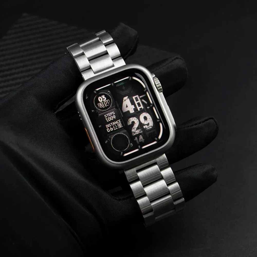 Premium Stainless Steel Watch Strap with Ultra Protective Case
