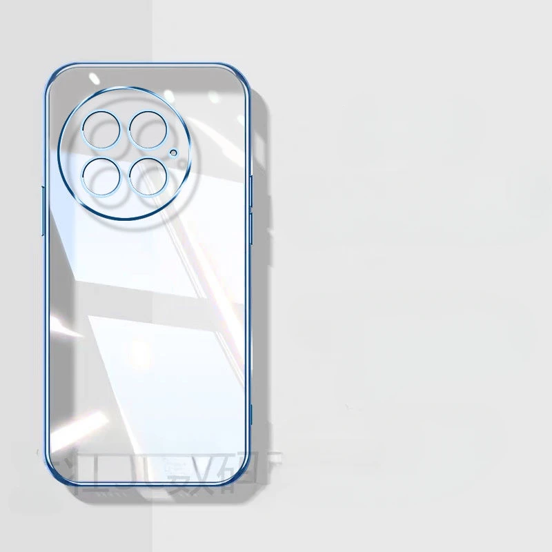 Luxury Transparent Electroplating Soft TPU Case