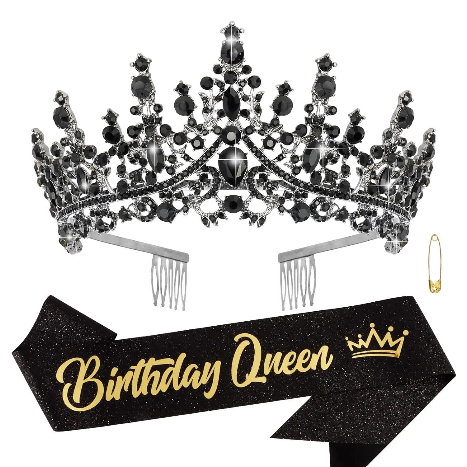 Hair Accessory Birthday Queen Sash Tiara